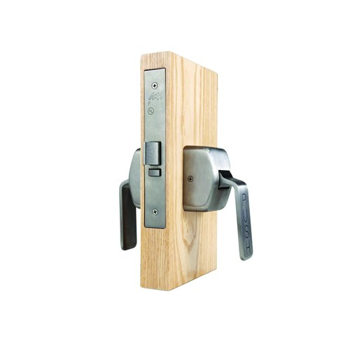 ABH 6610LH Mortise Lock Hospital Latch, Push/Pull Trim, Passage, ASA Strike, Satin Bronze