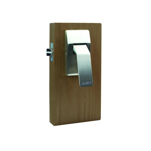 ABH 6840 Exit Only Low Profile Hospital Latch, Satin Bronze, ILE CYL.