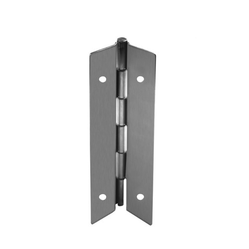 ABH A512078 Full Surface Stainless Steel Pin Barrel Continuous Hinge - 14 Gauge, Flush Mount, Bright Stainless Steel
