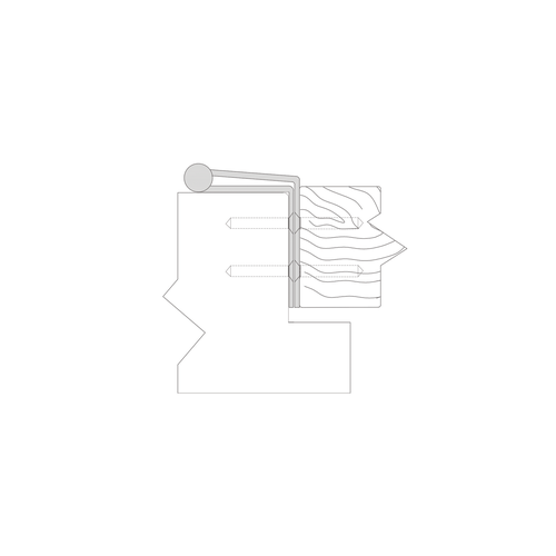 ABH A525078 Full Mortise Stainless Steel Pin Barrel Continuous Hinge, 14 Gauge, Bright Stainless Steel