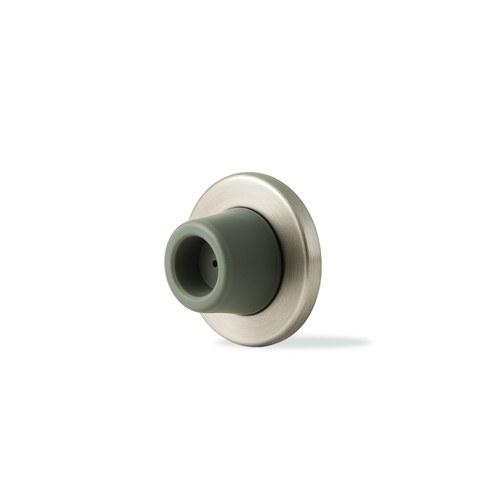 ABH AB403 Wall Mount Concave Door Stop, Wrought, SMS Plastic Toggle, Satin Nickel