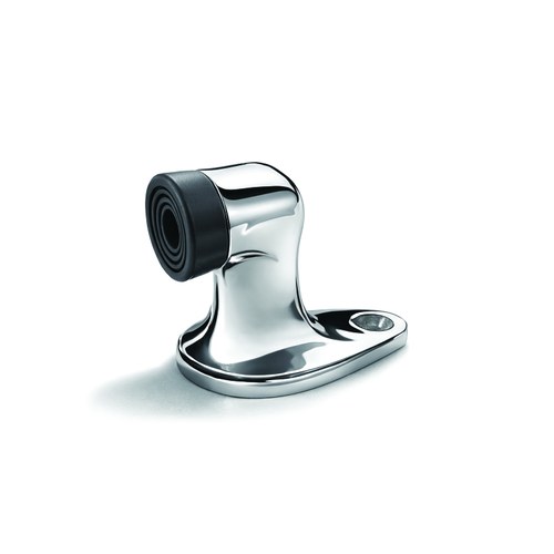 ABH AB482EXP Heavy Duty Floor Mounted Bumper AB482, Satin Chrome w/Exterior Mounting Pack