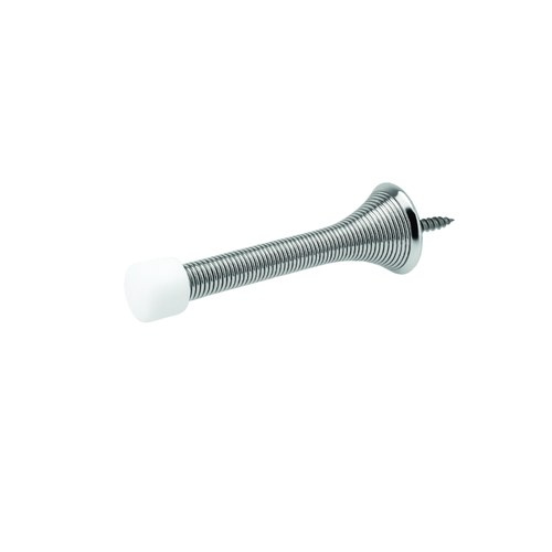 ABH AB526 Spring Base Door Stop with Bumper, 4