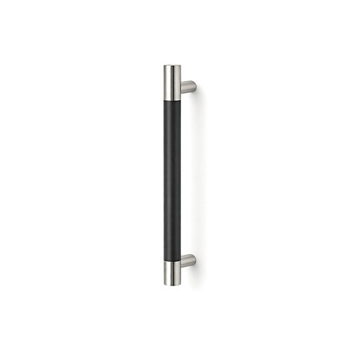 ABH AB1410-6 Straight Small Pull, Stainless Steel, Black Anodized Grip, 5/8