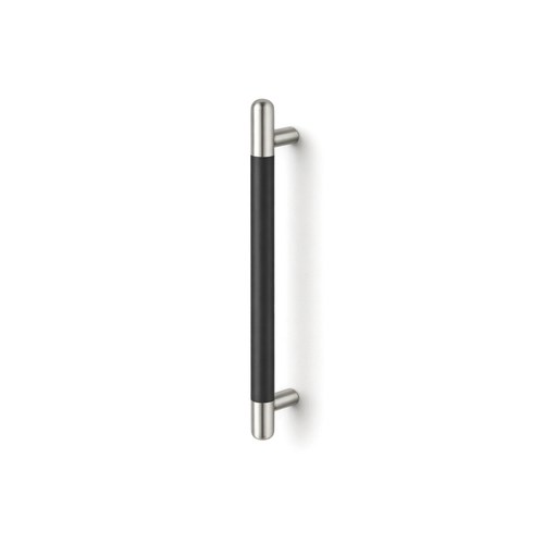 ABH AB1450-5 Straight Small Pull, Stainless Steel, Black Anodized Grip, 5/8