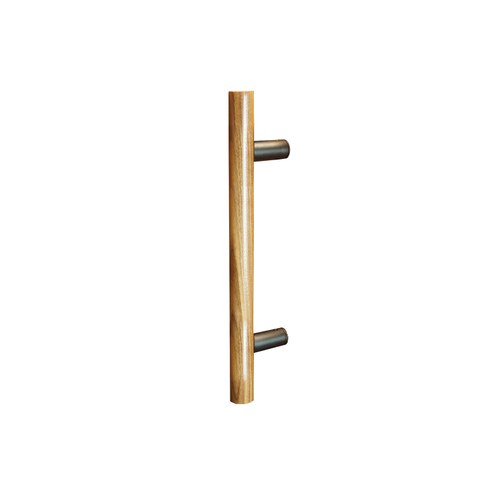 ABH AB4120-24 Straight Pull, Stainless Steel, Wood Grip, Styled Standoffs, 24