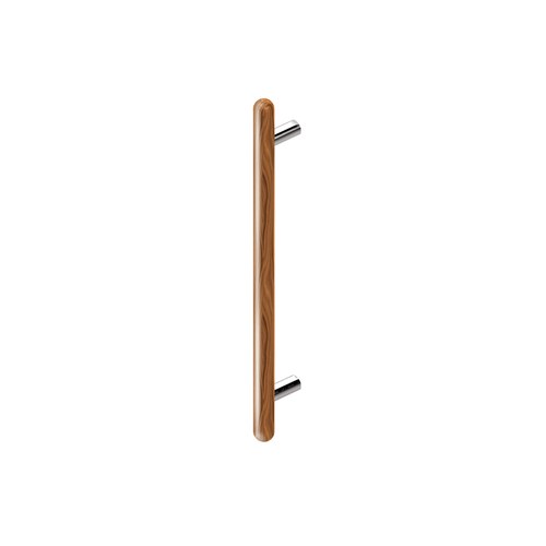 ABH AB4124-12 Straight Pull, Wood Grip, Styled Standoffs, 12