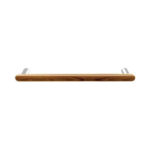 ABH AB4116 Straight Pull, Horizontal, Stainless Steel, Wood Grip, Standoffs, 36