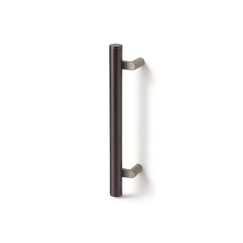 ABH AB6730-5 Offset Small Pull, Stainless Steel, Leather Grip, 5/8