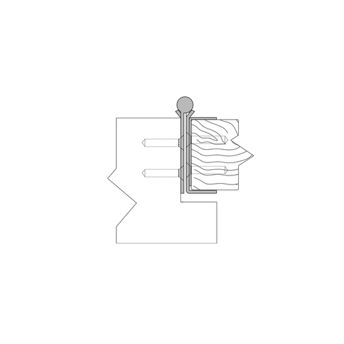 ABH AC505078 Full Mortise Stainless Steel Pin Barrel Continuous Hinge - Hospital Tip, Bright SS