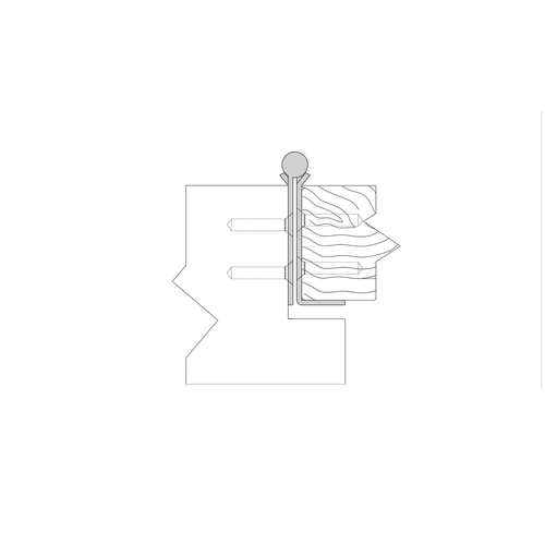ABH AC515078 Full Mortise Stainless Steel Pin Barrel Continuous Hinge - Hospital, Bright Stainless Steel