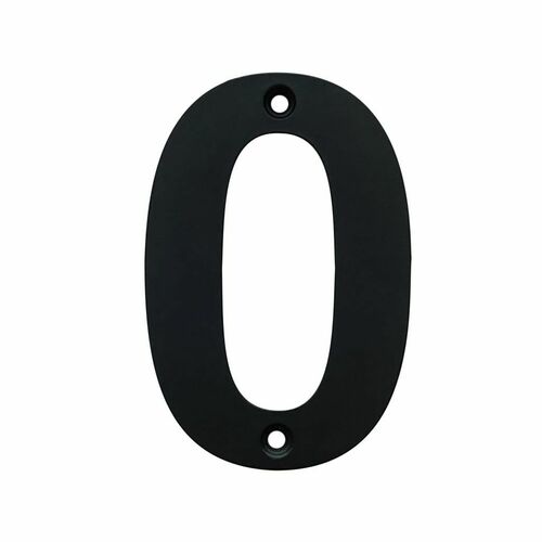 Acorn AN0BP Black Stainless Steel House Number 0