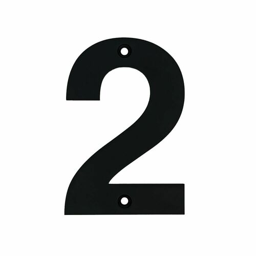 Acorn AN2BP Black Stainless Steel House Number 2