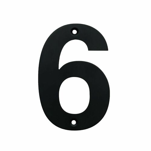 Acorn AN6BP Black Stainless Steel House Number 6