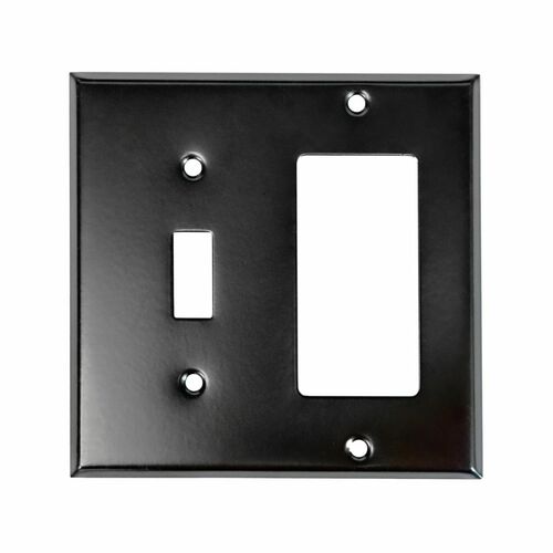 Acorn AWNBP Black Toggle and Ground Fault Wall Plate