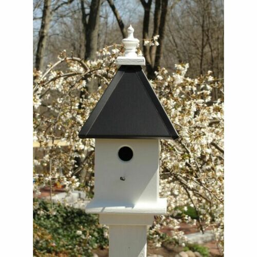 Acorn DL43A Manor Birdhouse with Black Aluminum Roof, One Compartment
