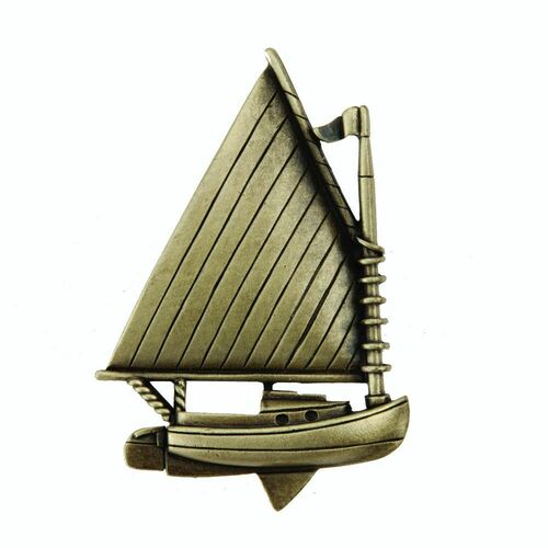 Acorn DP1AP Antique Brass Catboat Cabinet Knob