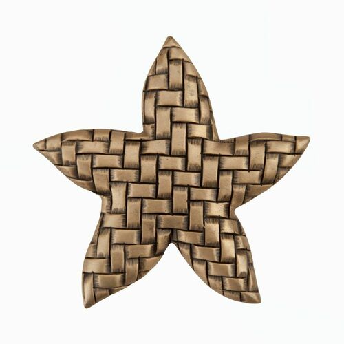 Acorn DP9GP Museum Gold Woven Star Cabinet Knob