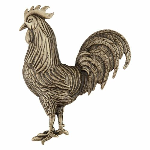 Acorn DQ9AP Antique Brass Rooster Cabinet Knob