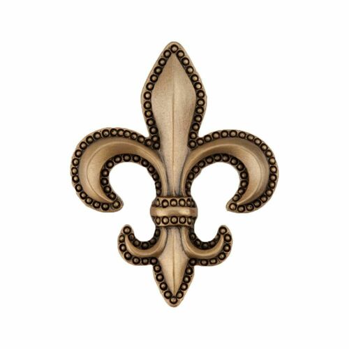 Acorn DQDGP Museum Gold Fleur-De-Lis Cabinet Knob