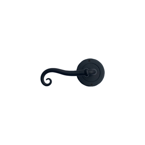 Acorn IWEBL Iron Art Left Hand Scroll Lever with Round Rose