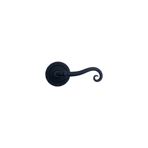 Acorn IWEBW Iron Art Right Hand Scroll Lever with Round Rose