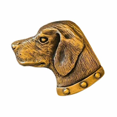 Acorn DQOGP Museum Gold Dog Cabinet Knob