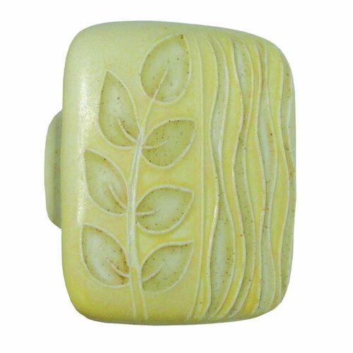 Acorn PSCYP Large Square Yellow Gold Sea Grass Ceramic Cabinet Pull
