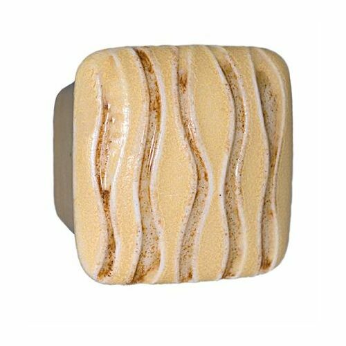 Acorn PSDYP Small Square Yellow Gold Sea Grass Ceramic Cabinet Pull