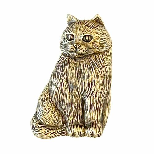 Acorn DQPAP Antique Brass Cat Cabinet Knob