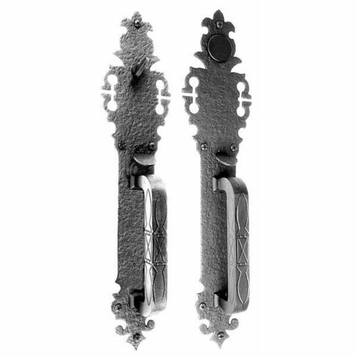 Acorn WTTBI Large Double Handle Warwick Plate Mortise Lock Set