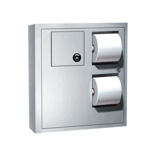 ASI 04833 Surface-Mounted Toilet Tissue Dispenser Sanitary Napkin Disposal
