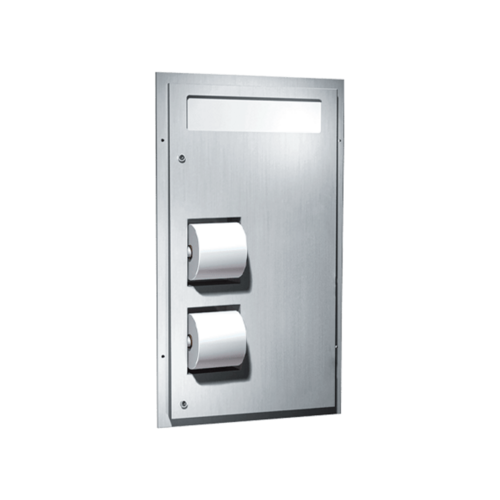 ASI 0484-R Dual Access Toilet Tissue Dispenser - Partition Mounted