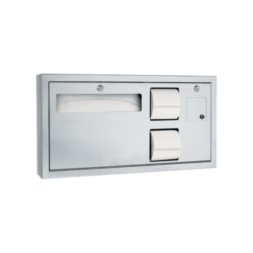 ASI 0487-R-9 ADA Horizontal Toilet Tissue Dispenser with Sanitary Napkin Disposal
