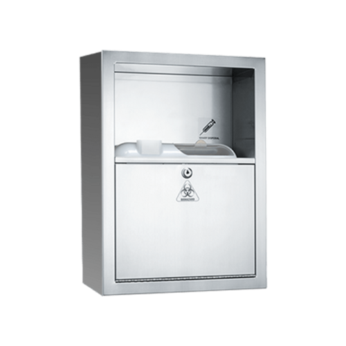 ASI 0548-9 Traditional Sharps Disposal Cabinet, Surface Mounted (Container Not Included)