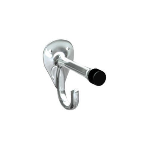 ASI 0714 Chrome Plated Brass Surface-Mounted Coat Hook Bumper