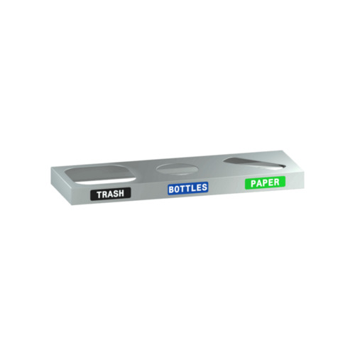 ASI 0834-RB/0839-RB 3-Bin Recycling Station Top for Models 10-0834 10-0839
