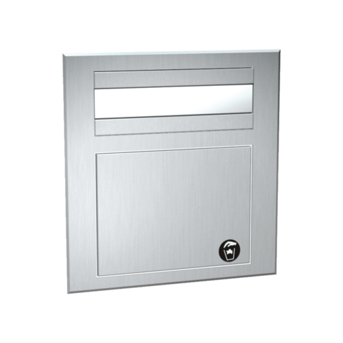 ASI 1001 Traditional C-Fold Paper Towel Dispenser Waste Receptacle - Vanity Mounted