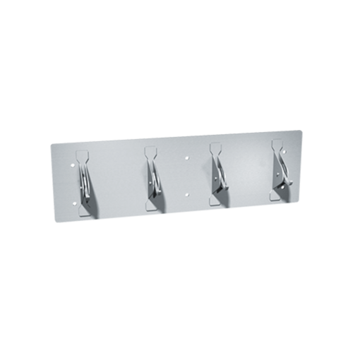ASI 127 Security Clothes Hook Strip - Front Mount, Surface Mounted