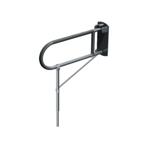 ASI 3420-P Swing Up Grab Bar with Support Leg, 1-1/4