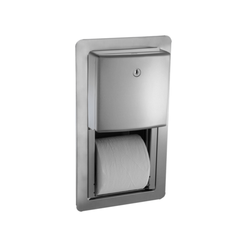ASI 20031 Roval Twin Hide-A-Roll Semi-Recessed Toilet Tissue Dispenser