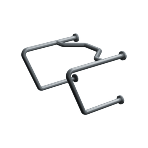 ASI 3434 Smooth Straddle Grab Bar with Exposed Flange (1-1/4