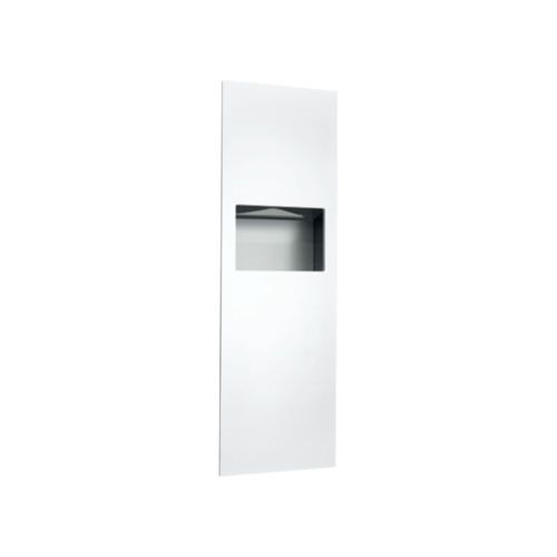 ASI 6462-00 Piatto Recessed Paper Towel Dispenser Waste Receptacle - White