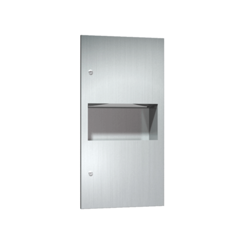 ASI 64623 Simplicity Recessed Paper Towel Dispenser Waste Receptacle, 2.2 gal.