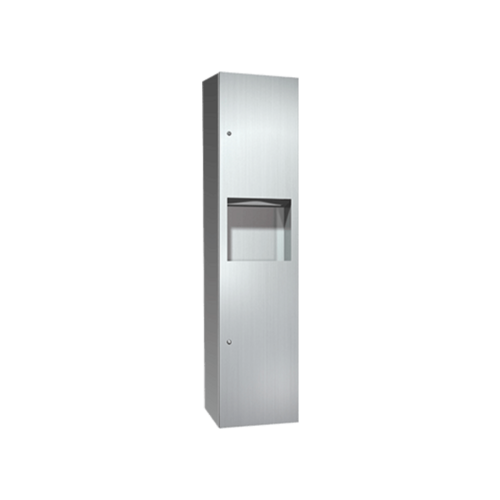 ASI 6467-9 Simplicity Paper Towel Dispenser 4.2 Gal Waste Receptacle - Surface Mounted