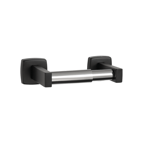ASI 7305-41 Matte Black Single Toilet Tissue Holder - Powder Coated Stainless Steel