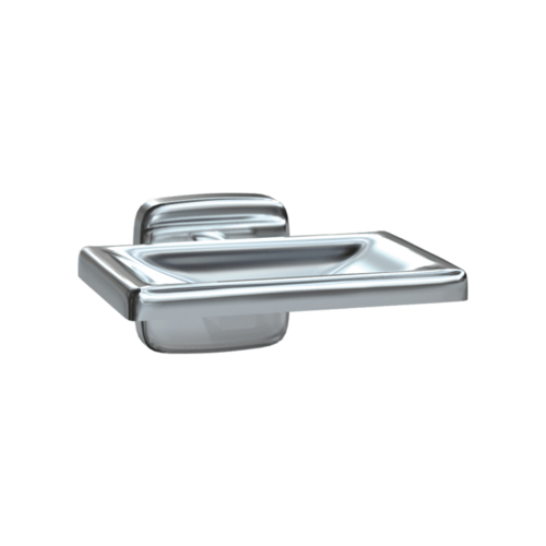 ASI 7320-B Bright Stainless Steel Surface-Mounted Soap Dish