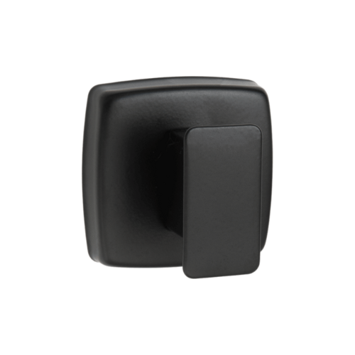 ASI 7340-41 Matte Black Single Robe Hook - Powder Coated Stainless - Surface Mounted