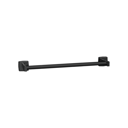 ASI 7355-24-41 Matte Black Round Towel Bar, 24