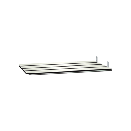 ASI 8358 ADA Folding Tub Seat - Solid Phenolic, Ivory, 15